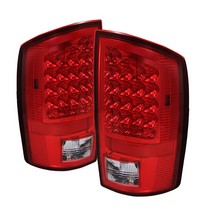 Spyder Red Clear LED Tail Lights 02-06 Dodge Ram